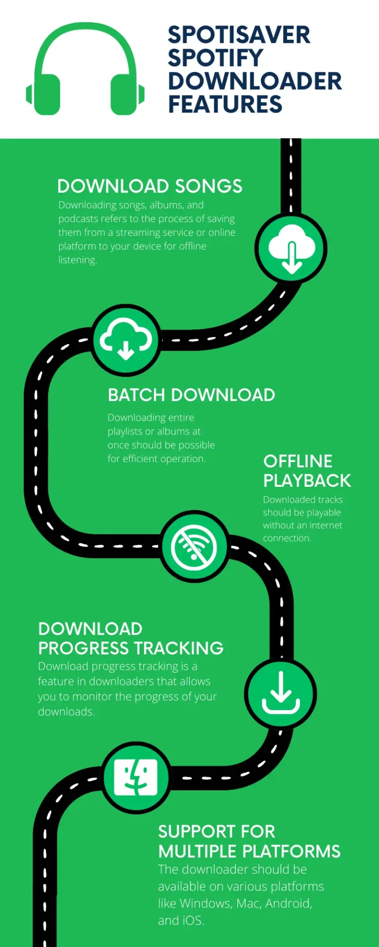 Spotify Downloader Infographics